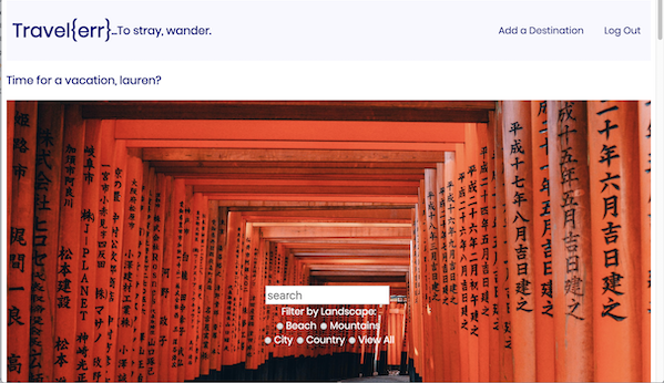 Travel{err}1 App